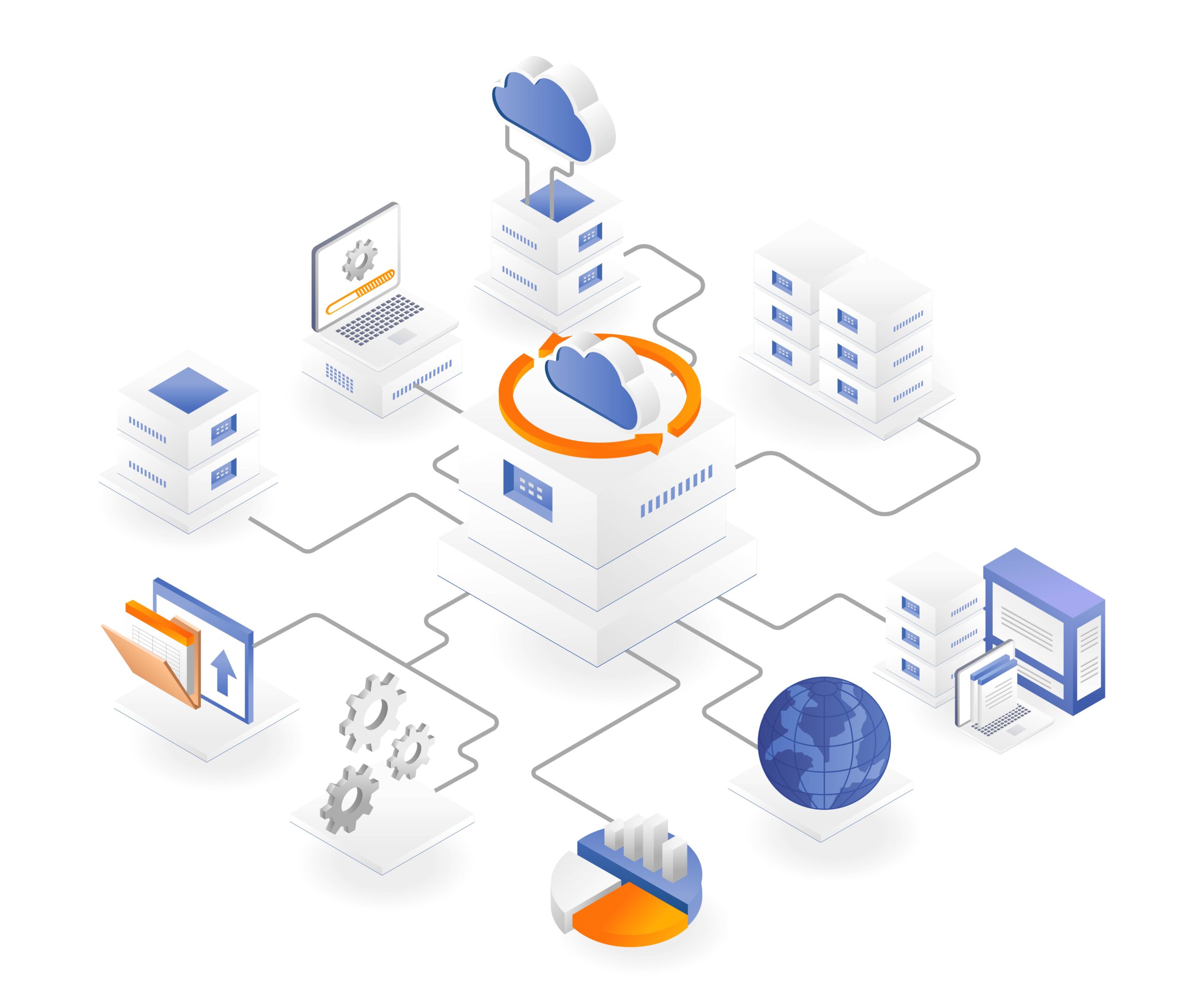 Cloud server branch office network